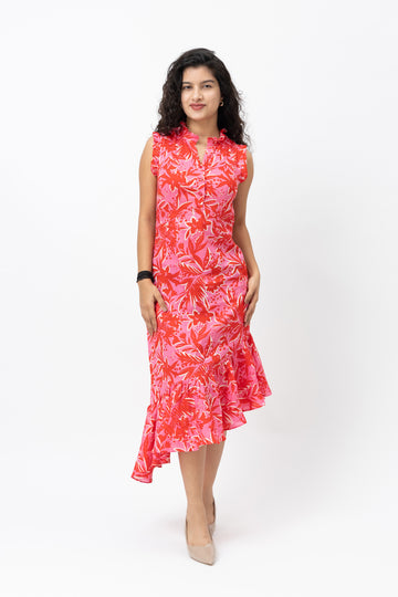 Roselle Ruffle Midi