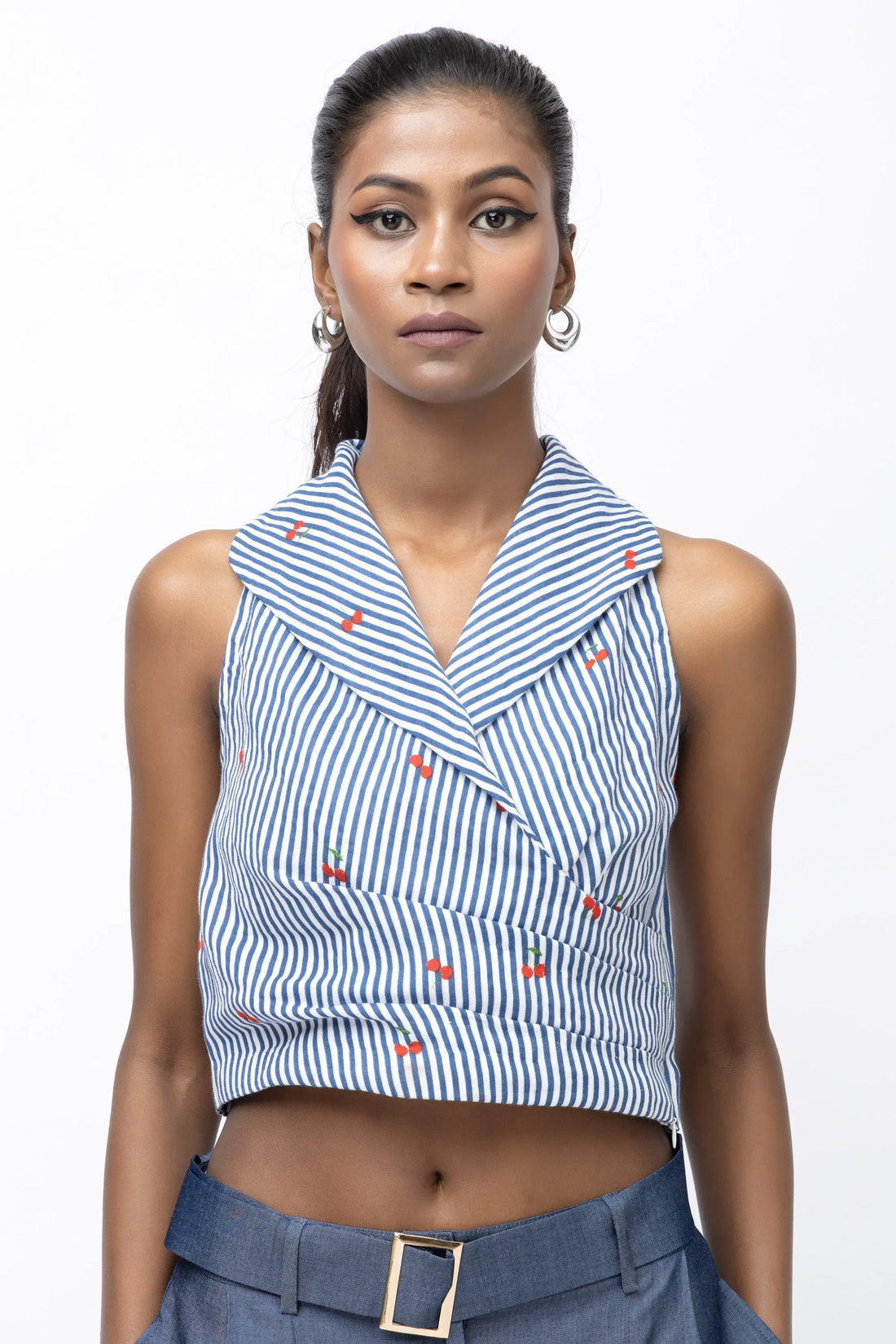 Cherry Stripe Bliss Blouse