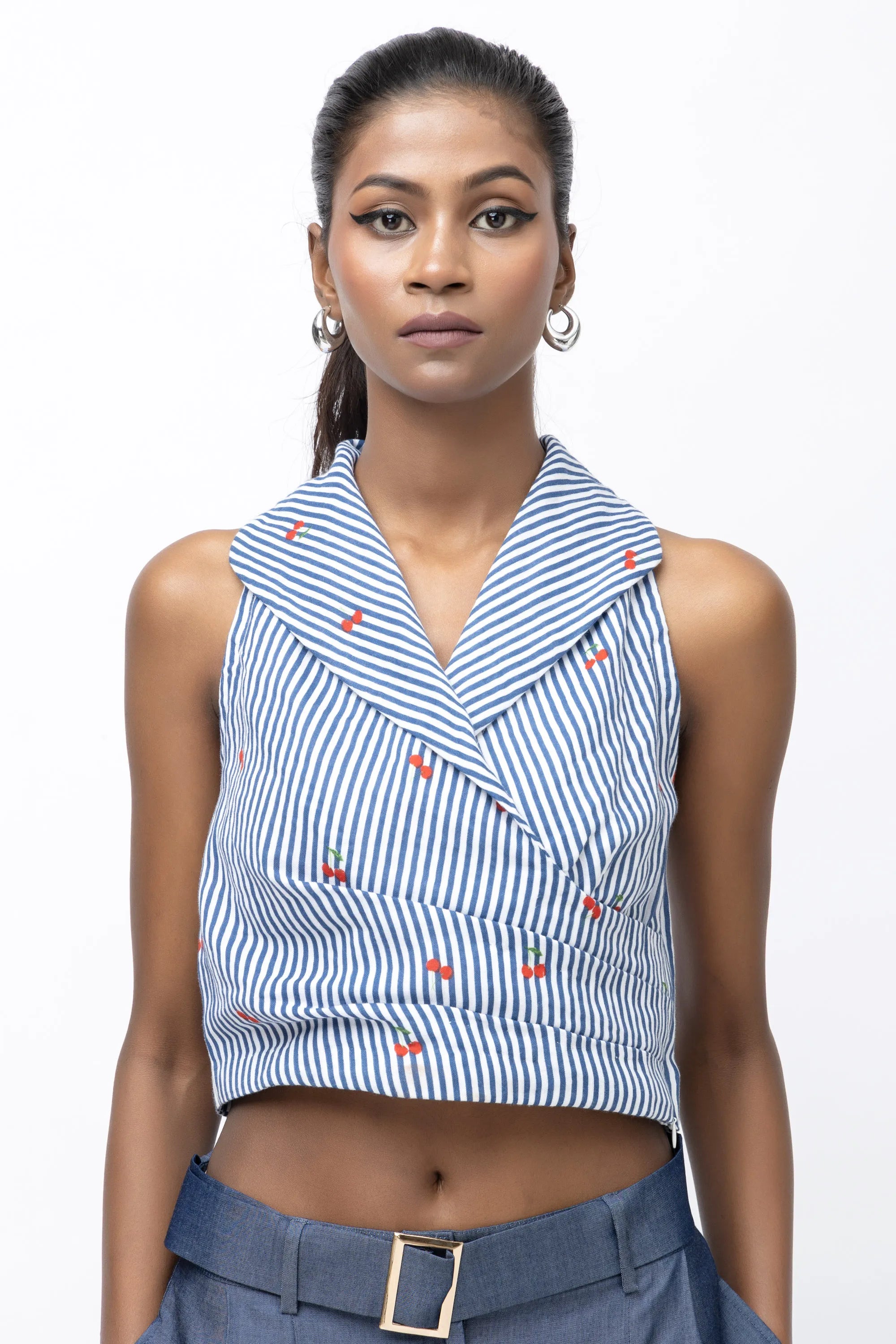 Cherry Stripe Bliss Blouse