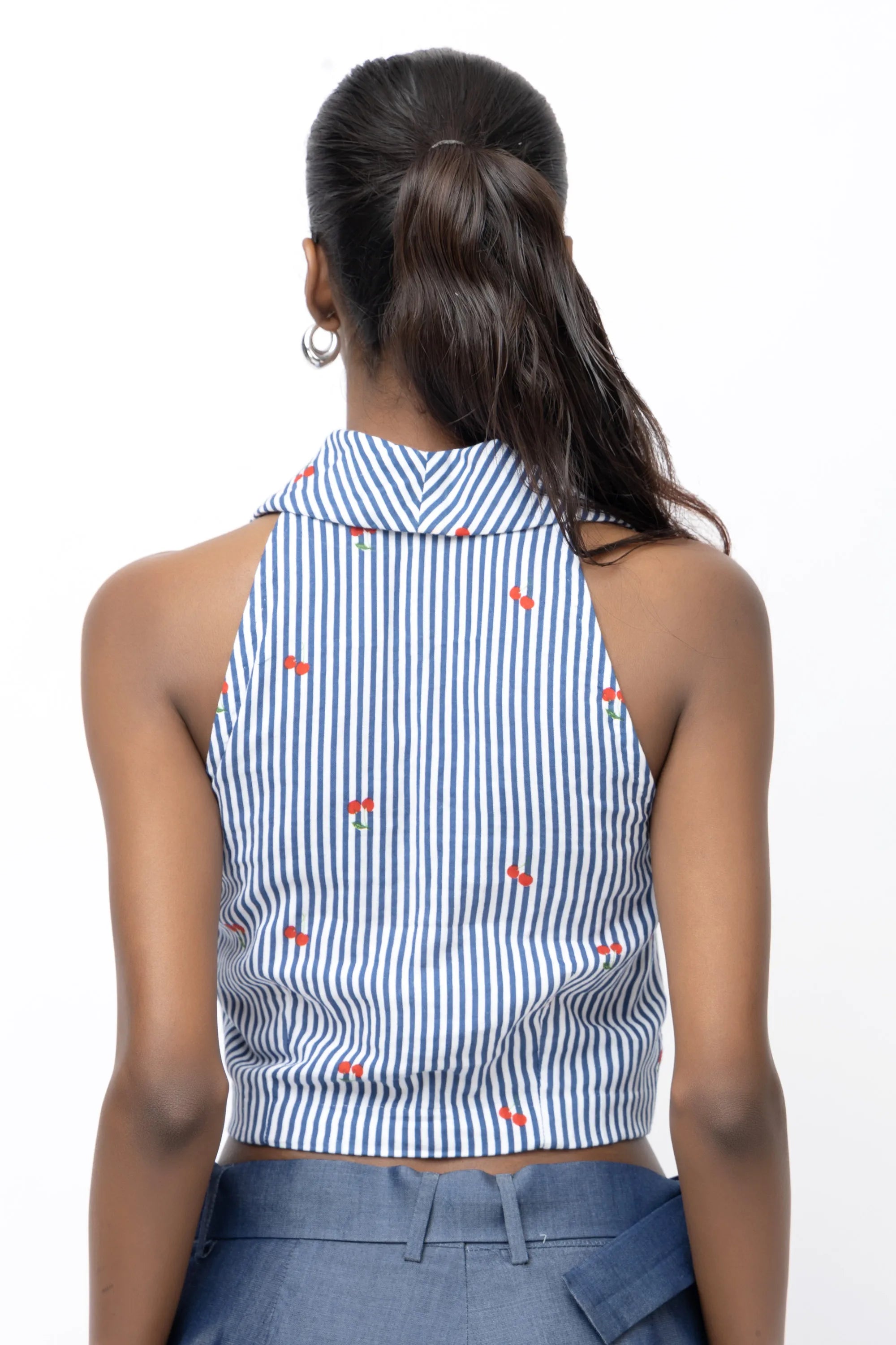Cherry Stripe Bliss Blouse