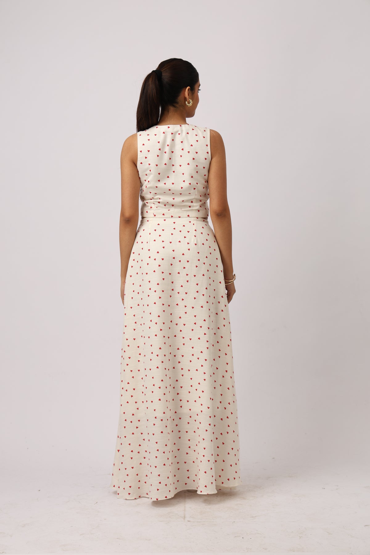 IVORY HEART PRINT CO-ORD SET