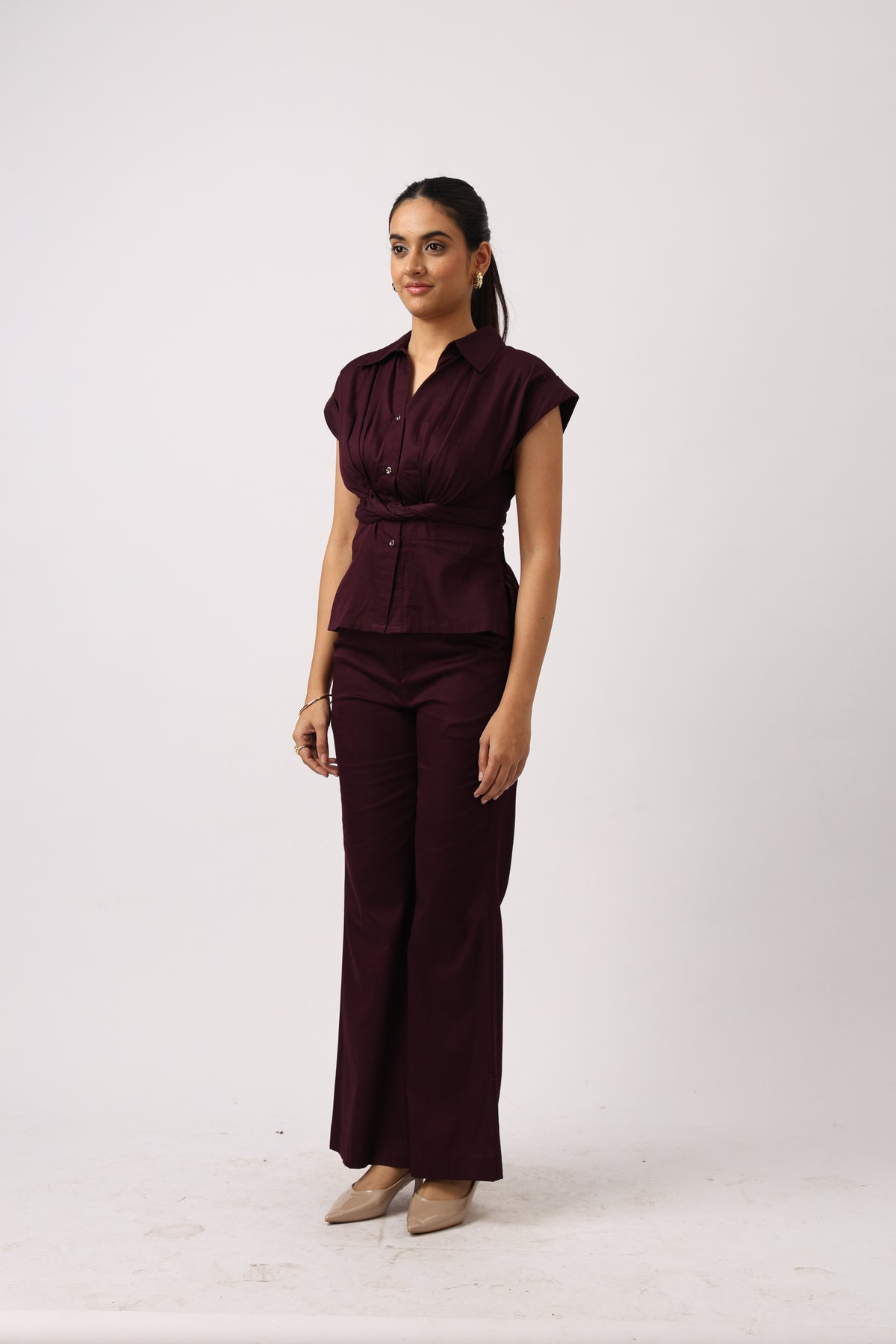 WINE KNOT CO-ORD SET