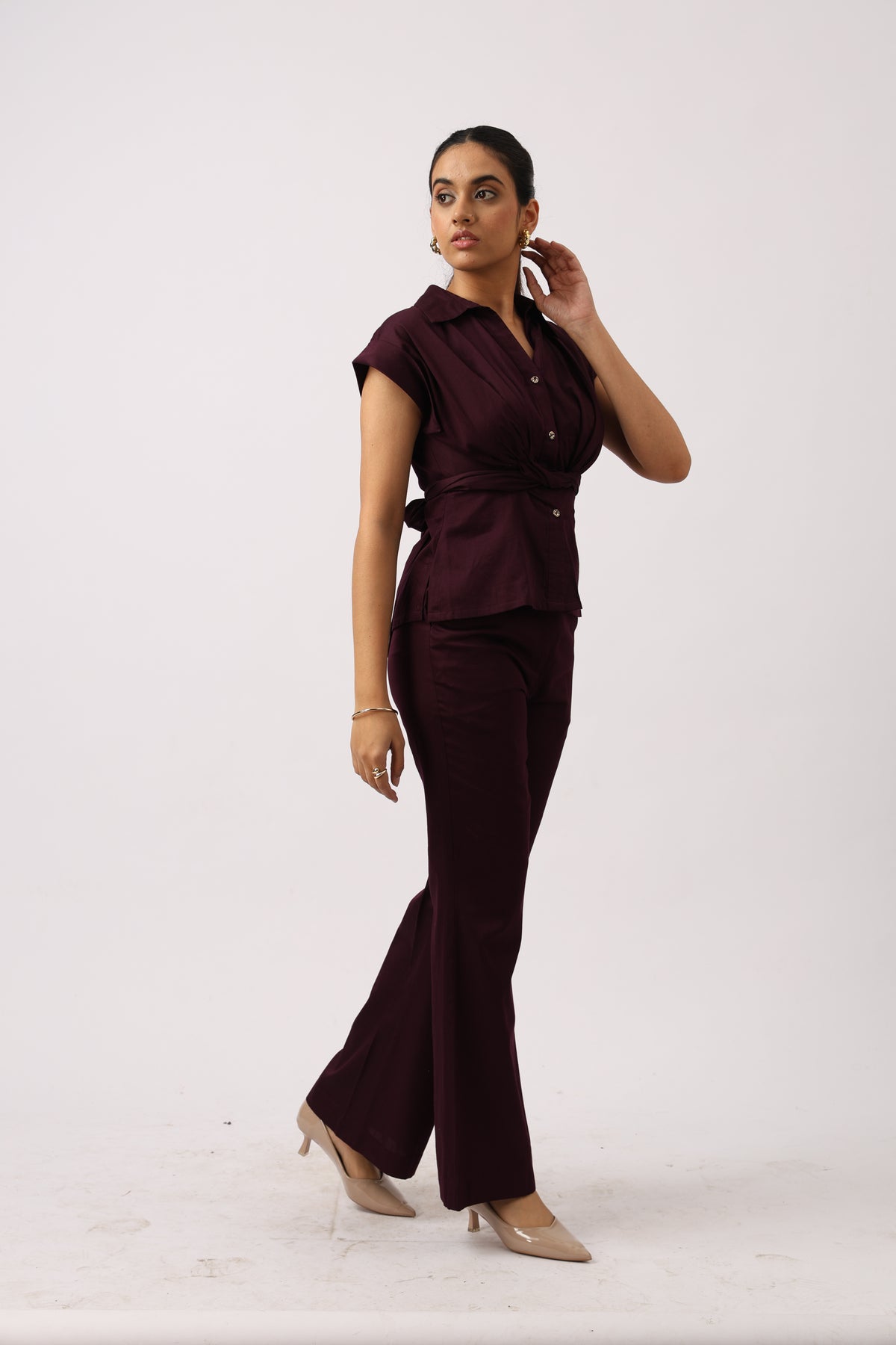 WINE KNOT CO-ORD SET