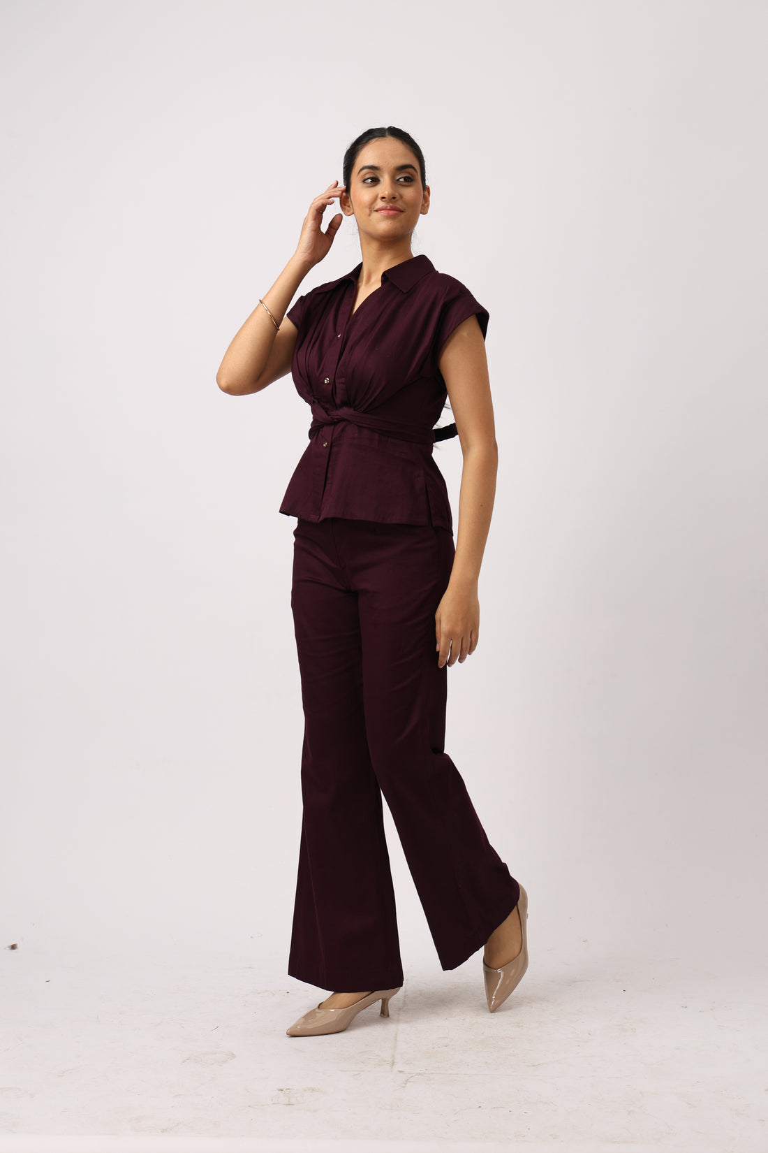 WINE KNOT CO-ORD SET