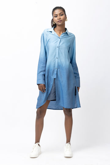 Blue mirage Ombre  Shirt