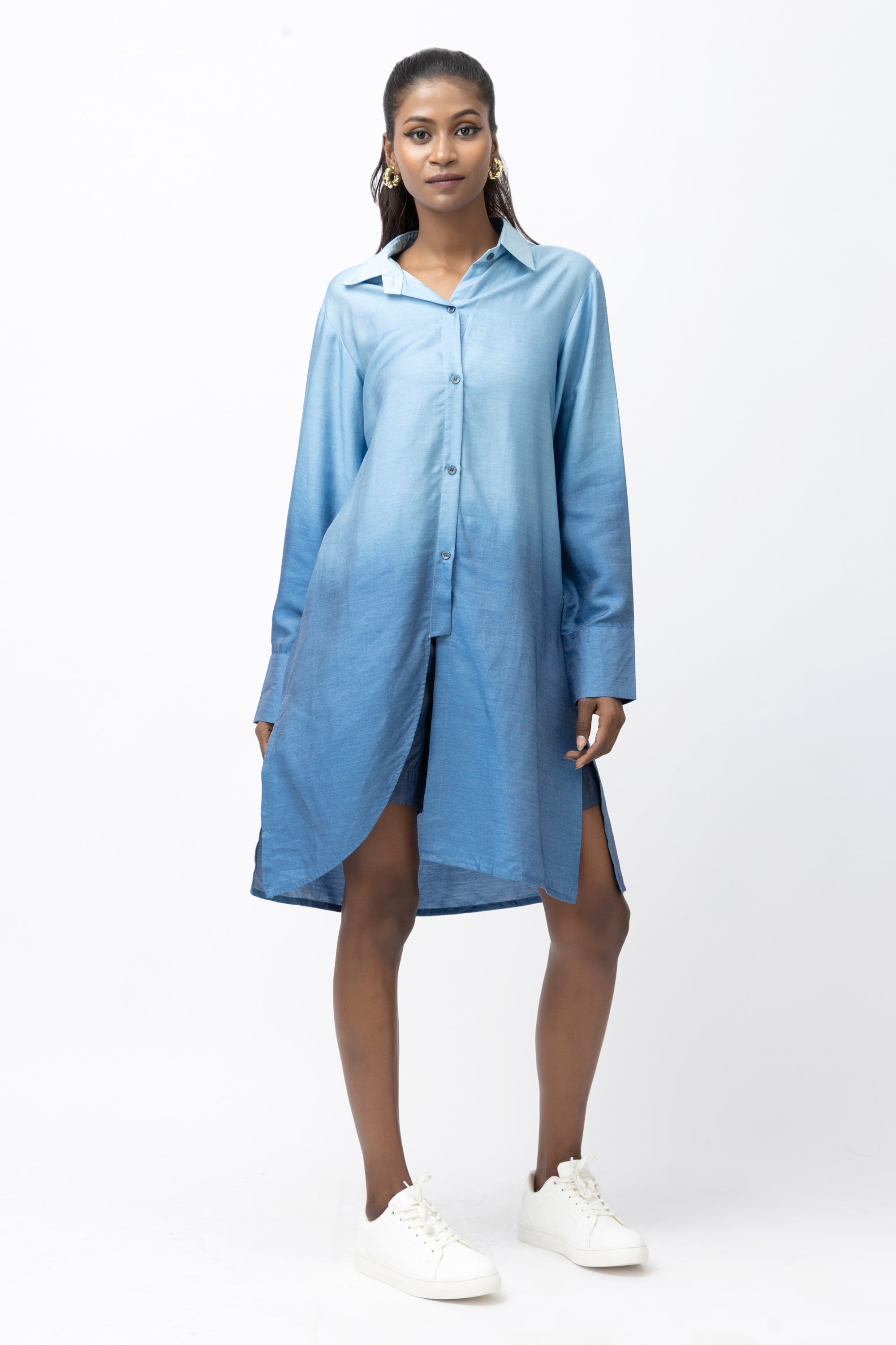 Blue mirage Ombre  Shirt