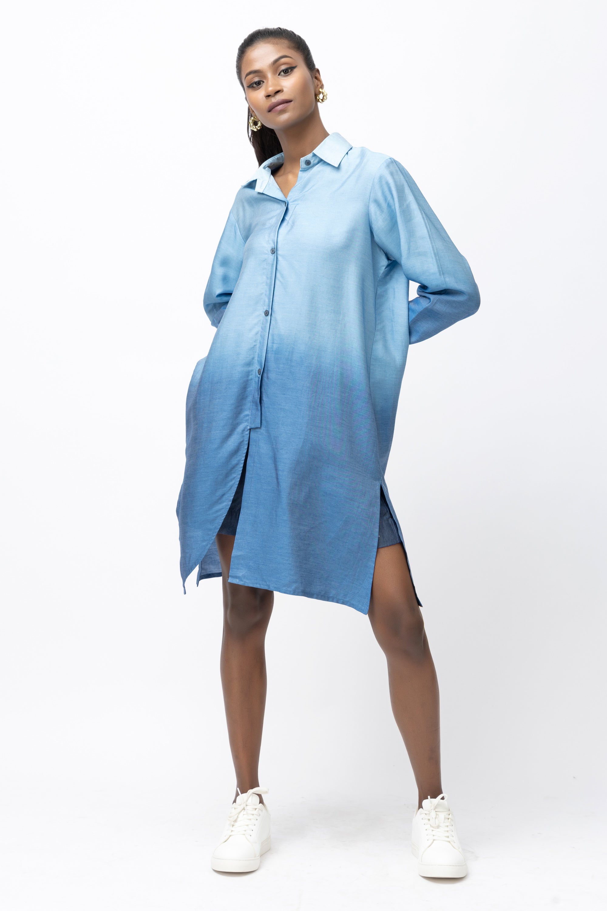 Blue mirage Ombre  Shirt