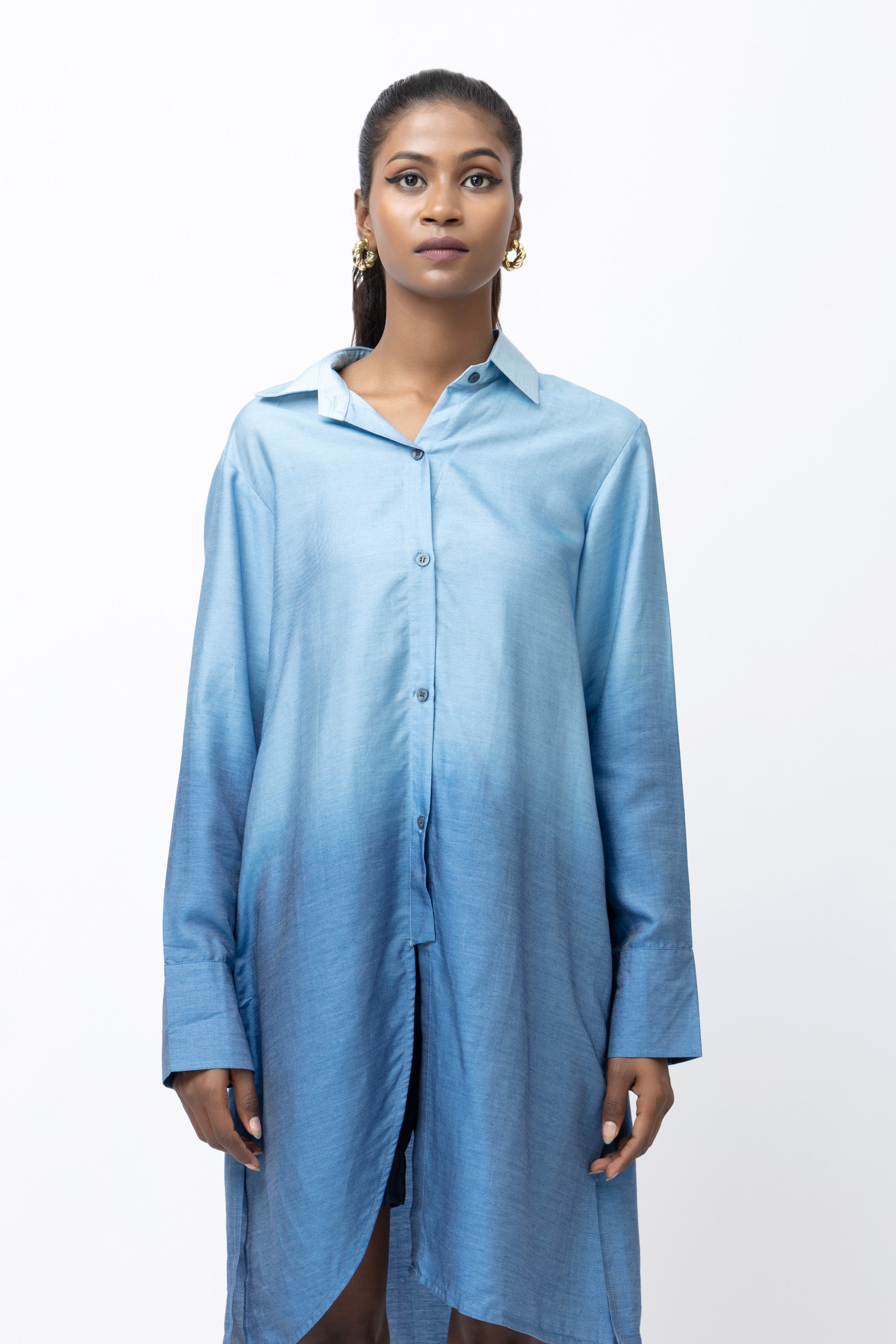 Blue mirage Ombre  Shirt