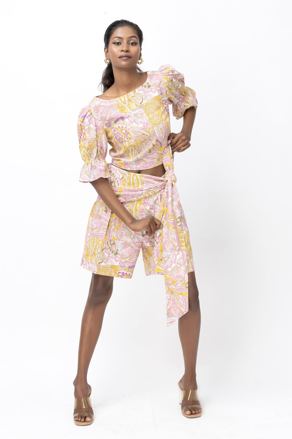 Paisley Draped Co-ord Set