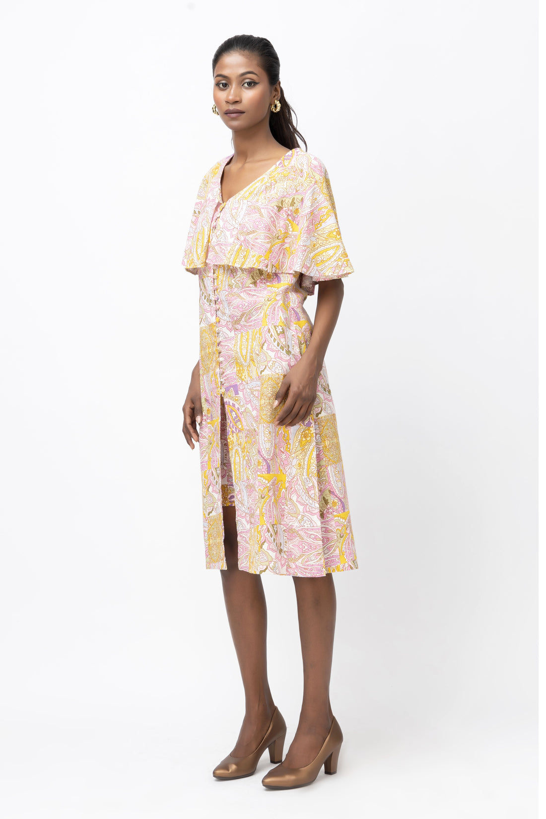 Paisley Cape Jumpsuit
