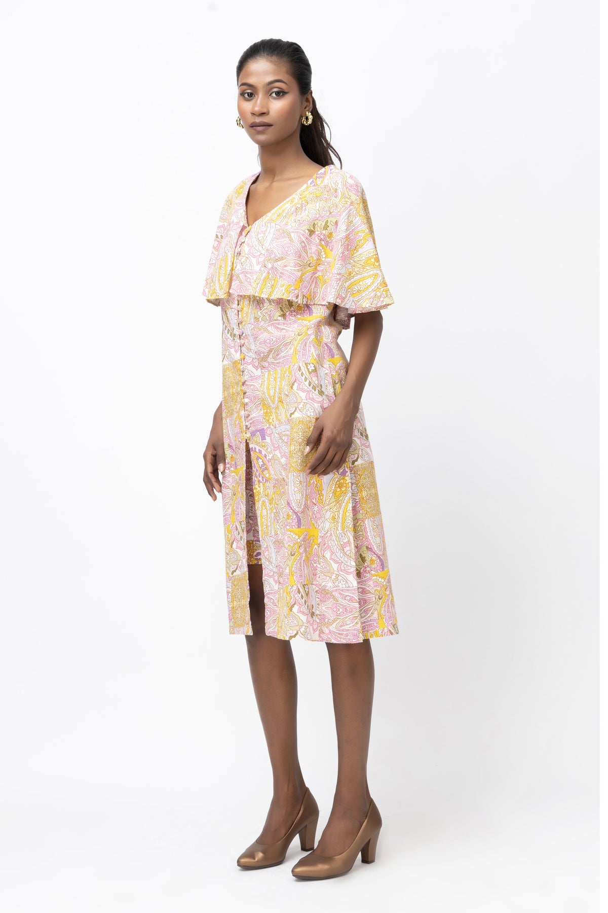 Paisley Cape Jumpsuit