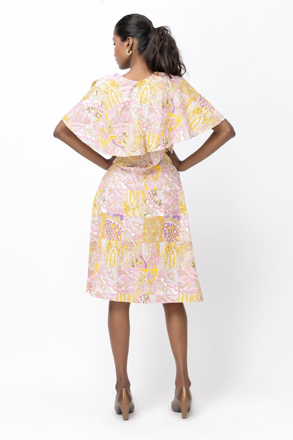 Paisley Cape Jumpsuit