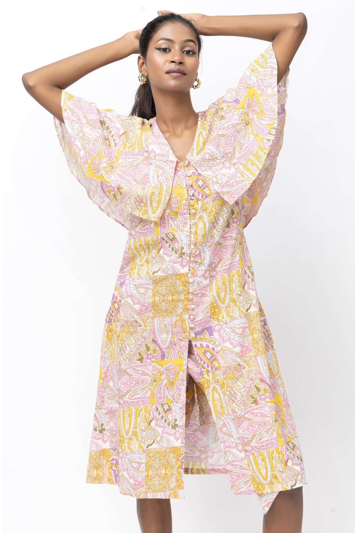 Paisley Cape Jumpsuit
