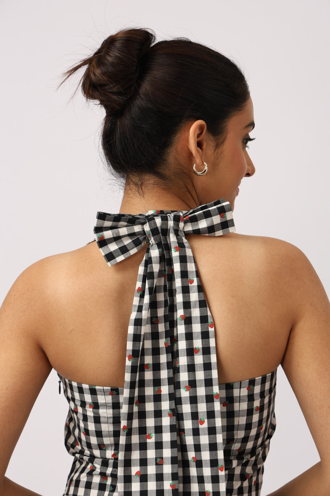 Gingham Halter Dress