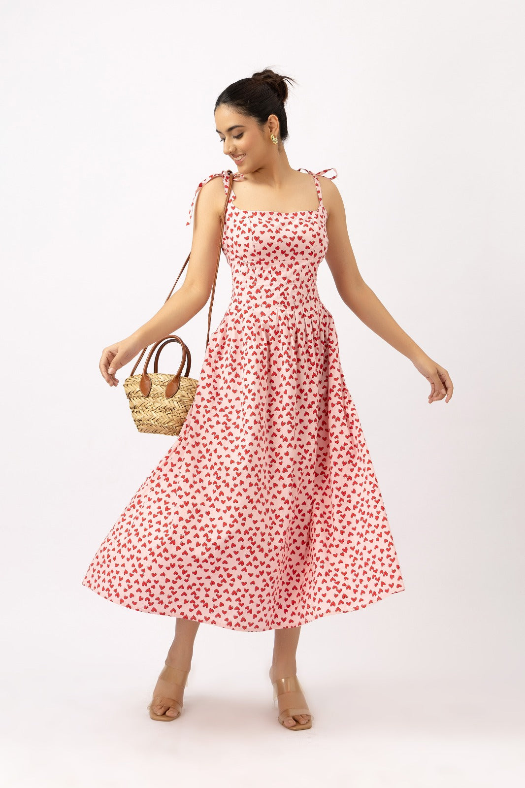 Heartline midi Dress
