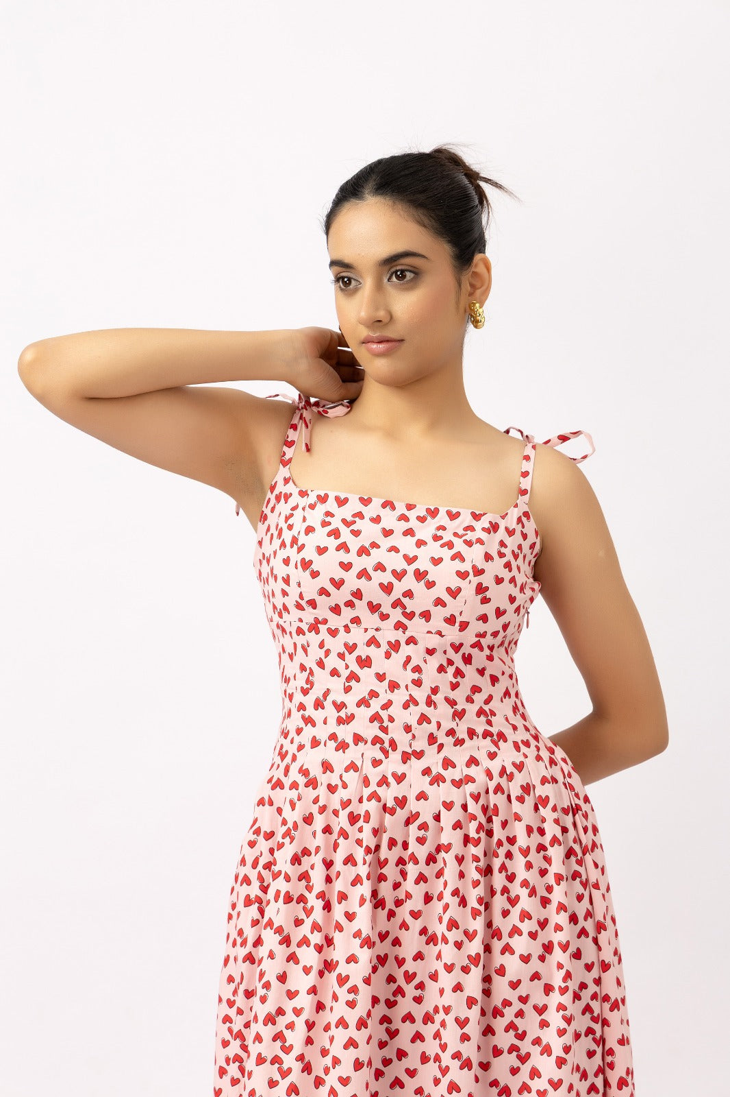 Heartline midi Dress