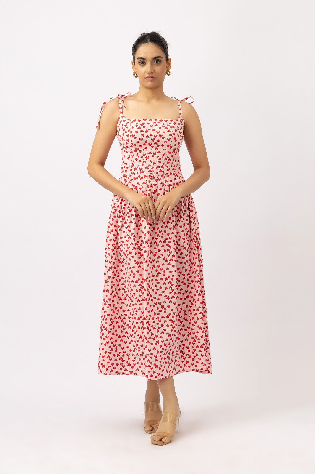 Heartline midi Dress