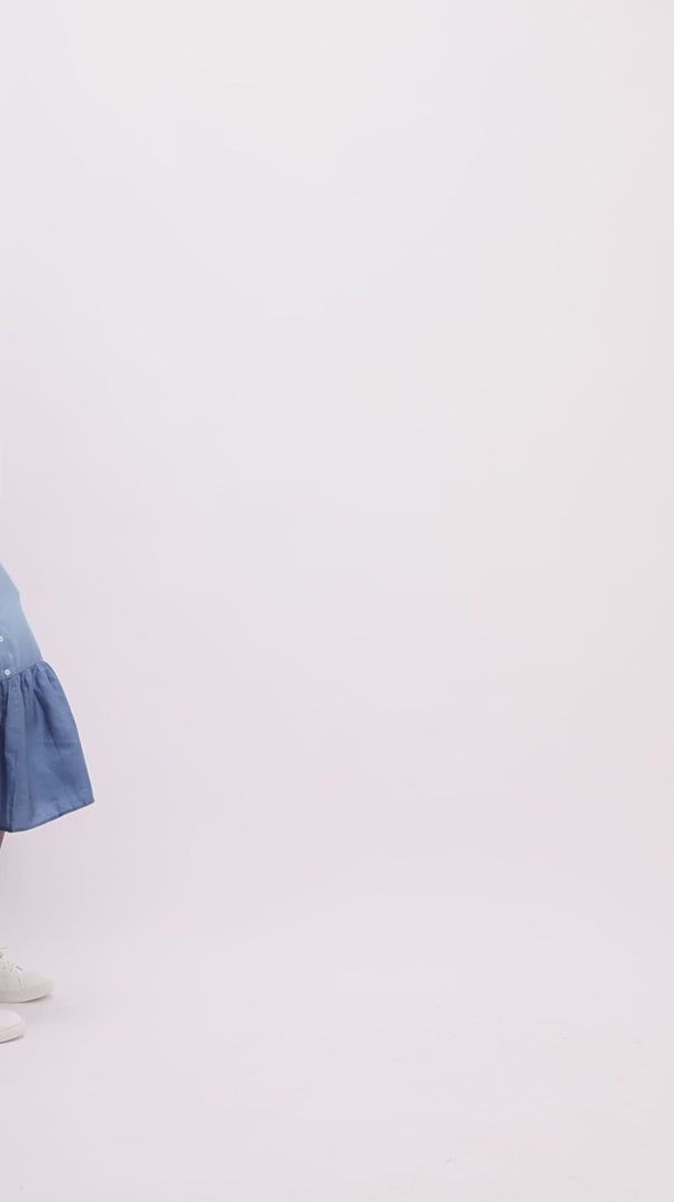 Blue Mirage Dress – A Vision of Effortless Style