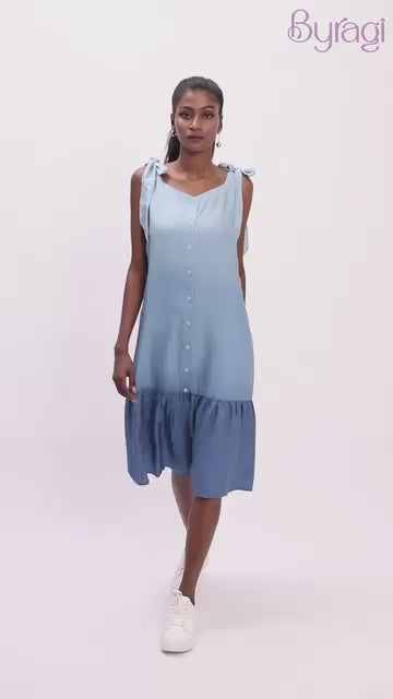 Blue Mirage Ombre Dress