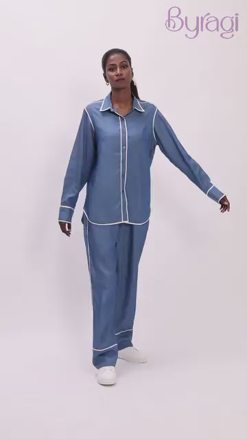 Blue Solace Co-Ord Set