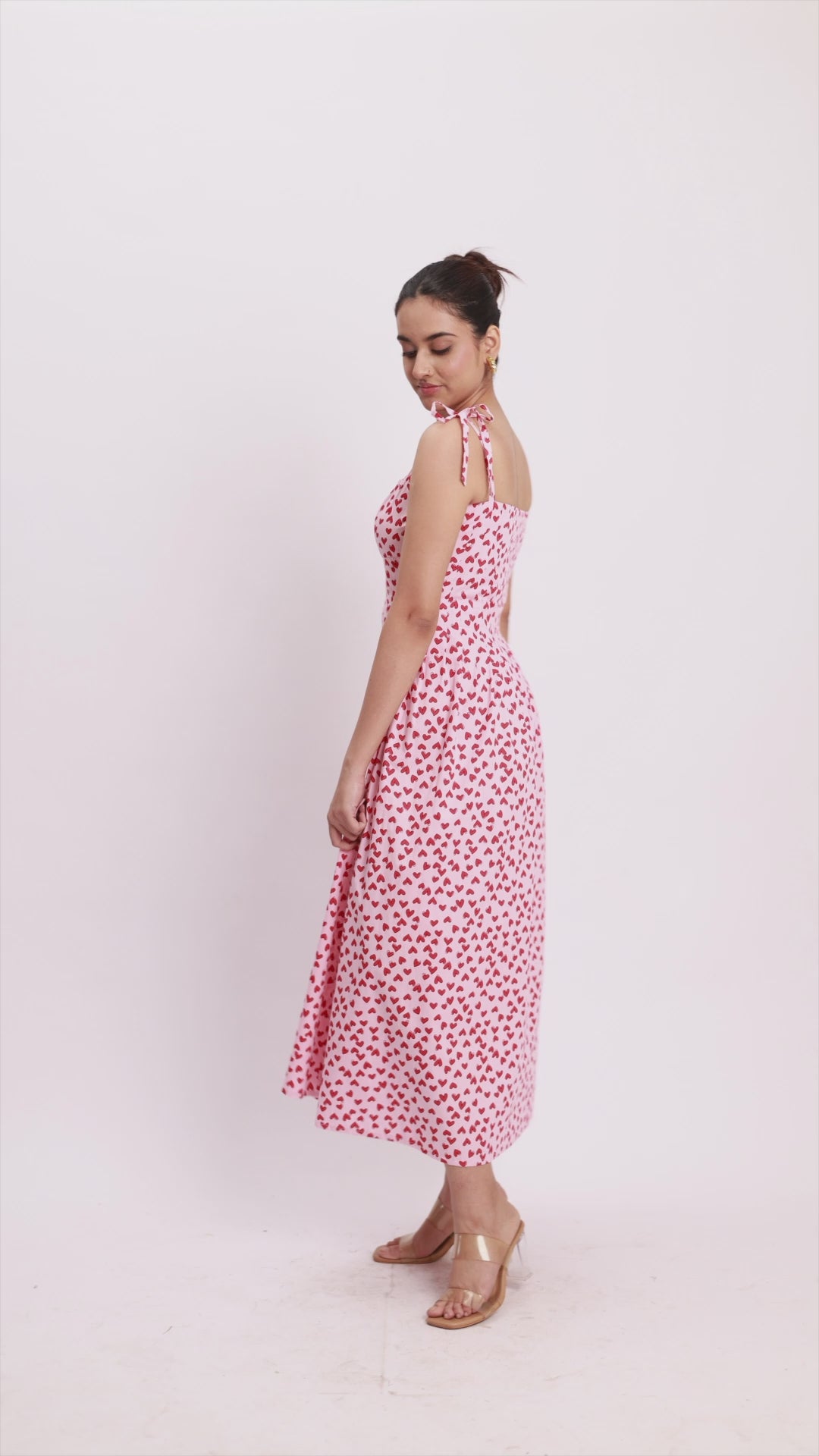 Heartline midi Dress